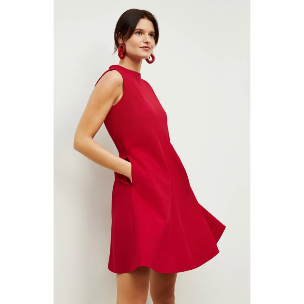 MM Lafleur Recycled WonderTex Malala Dress in Rhubarb